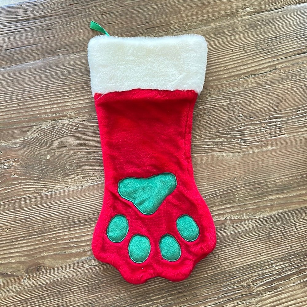 Plush Puppies pet Christmas Stocking new